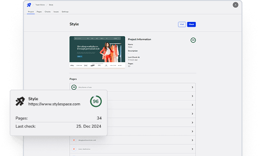 Accessibility scan screenshot